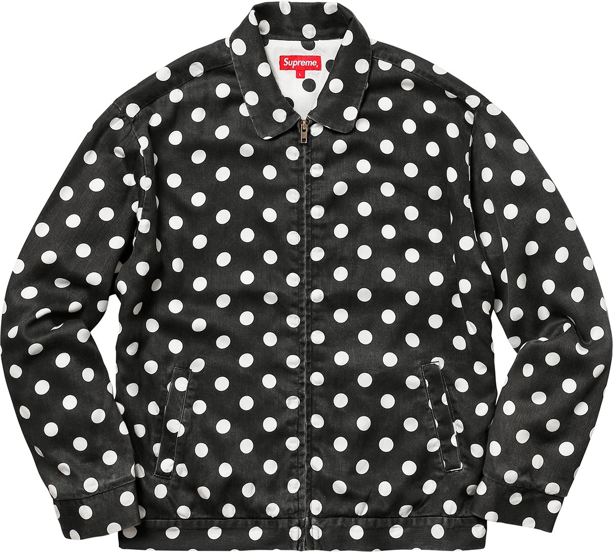 Polka Dots Rayon Work Jacket view 9